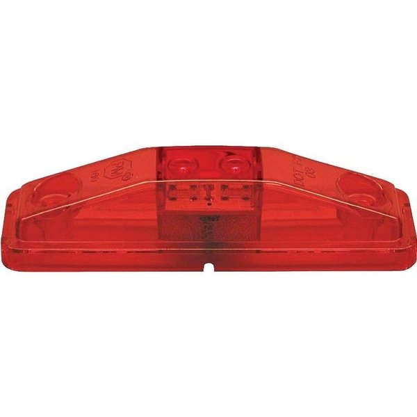 Pm Company Marker Light Kit, 9 to 16 V, LED Lamp, Red Lens, Surface Mounting V169KR